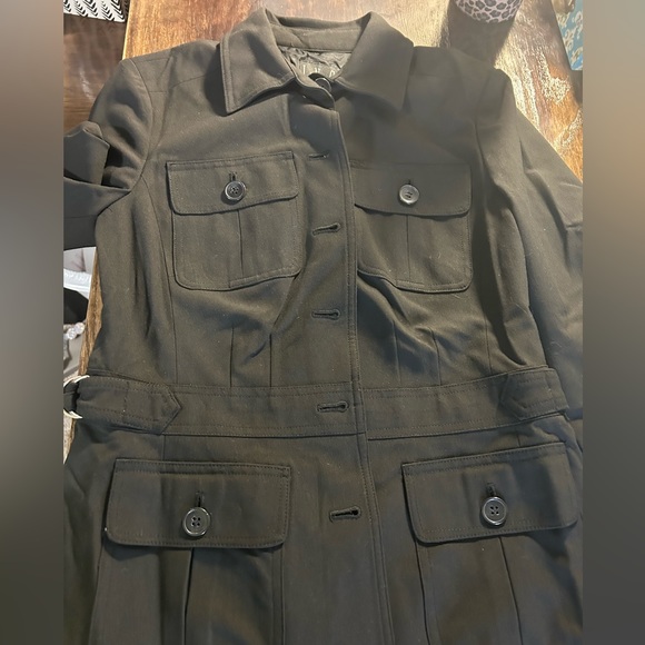 International Concepts Black Jacket with belt size 2 (size small in women’s) - Picture 2 of 7